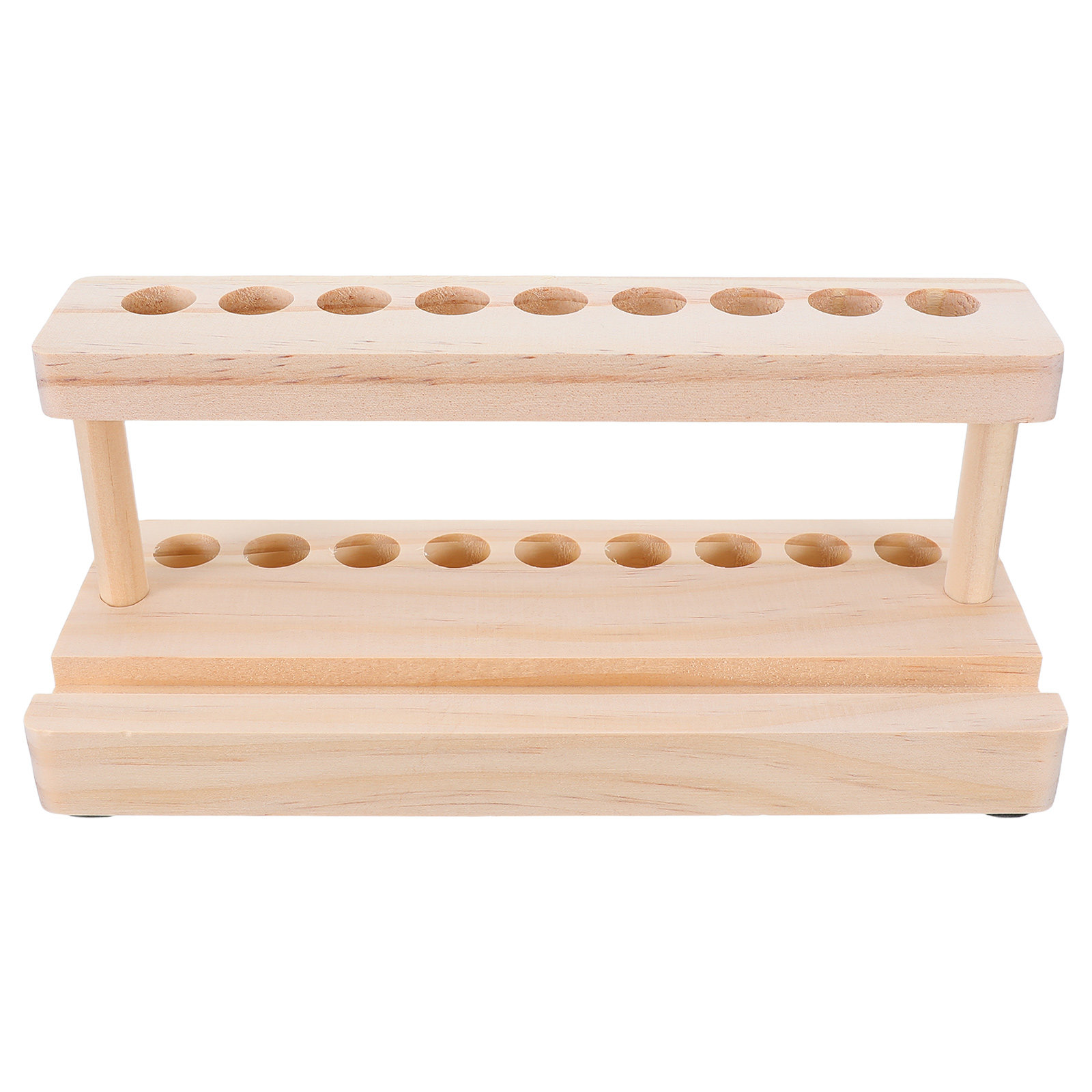 Wooden Fountain Pen Desk Stand Holder - Penyangga Telepon dari Kayu dengan Tempat