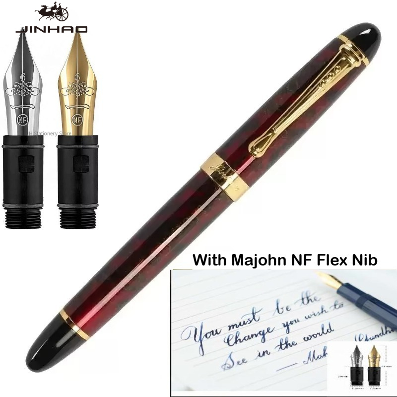 Fountain Pen Calligraphy Flex Nib - Pena Tinta JINHAO X450 dengan Mata
