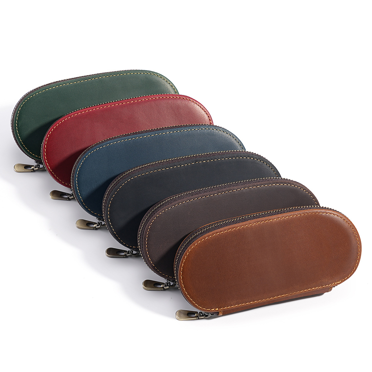 Kotak Pena Retro 3 Slot Buatan - Leather Fountain Pen Case 3 Slots Pouch ulasan dan harga