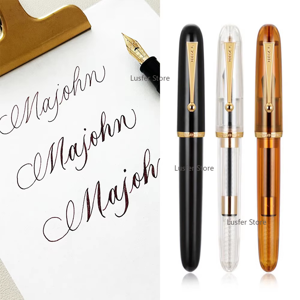 Pena Fountain Transparan Akril - Fountain Pen Calligraphy Flex Nib ulasan dan harga