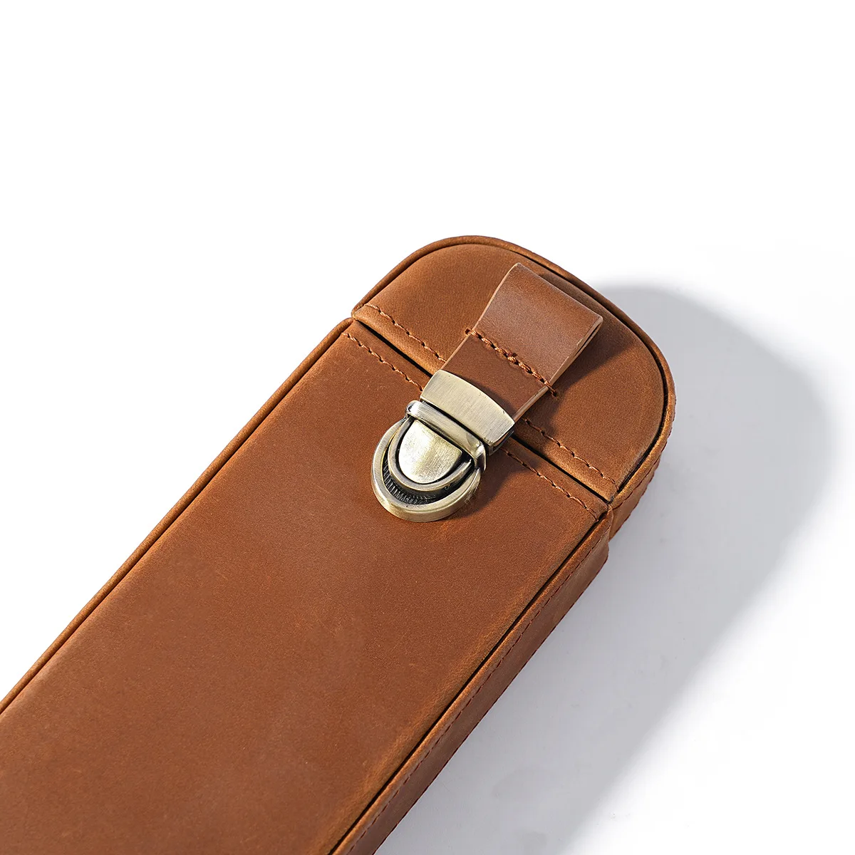Kotak Pena dengan 3 Slot, Terb - Leather Fountain Pen Case 3 Slots Pouch ulasan dan harga