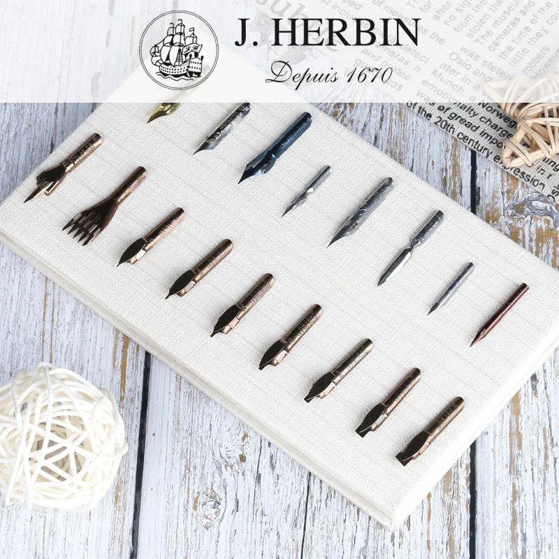 J Prancis asli. Herbin x Braus - Fountain Pen Calligraphy Flex Nib ulasan dan harga