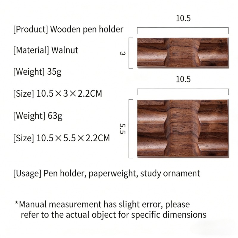 Tempat Pena Kayu Walnut untuk  - Wooden Fountain Pen Desk Stand Holder ulasan dan harga
