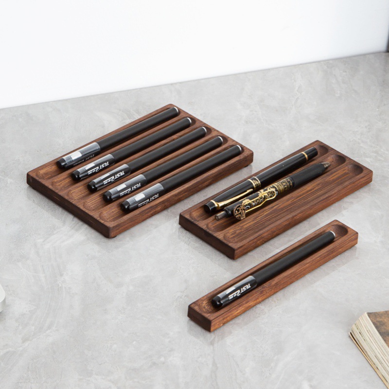 Tempat Pena Fountain Rak Pajan - Wooden Fountain Pen Desk Stand Holder ulasan dan harga