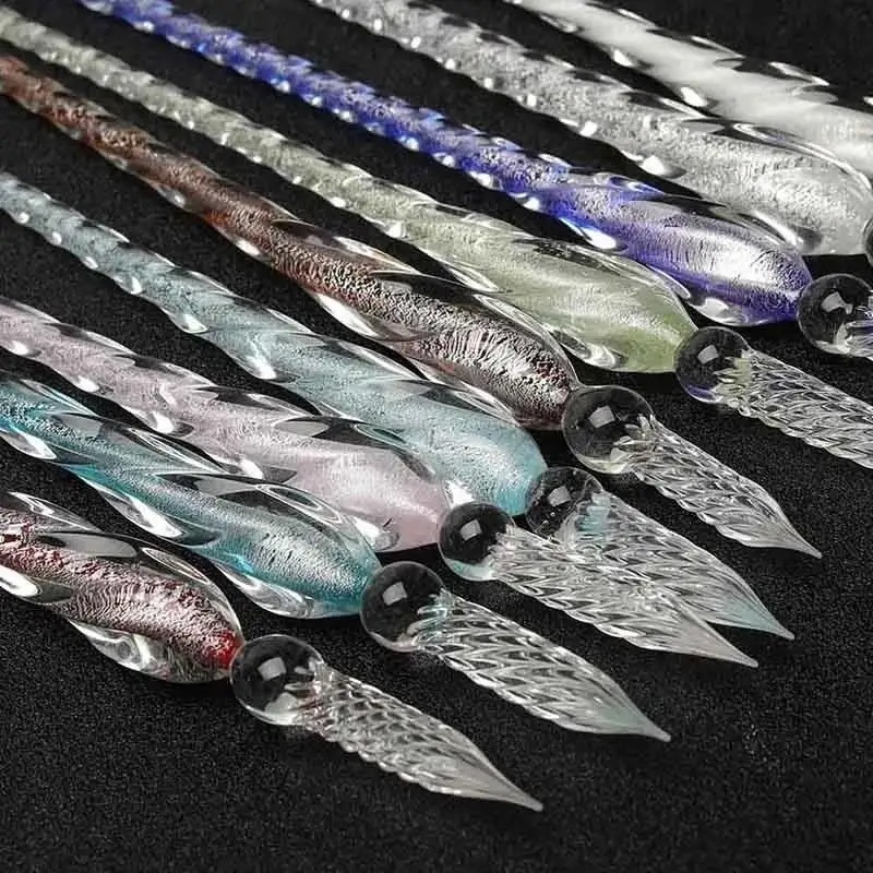 Set Pena Celup Kaca Kristal de - Glass Dip Pen Calligraphy Ink Set ulasan dan harga