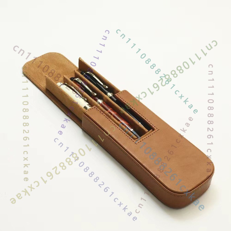 Kotak Penyimpanan Pena 3 Slot, - Leather Fountain Pen Case 3 Slots Pouch ulasan dan harga