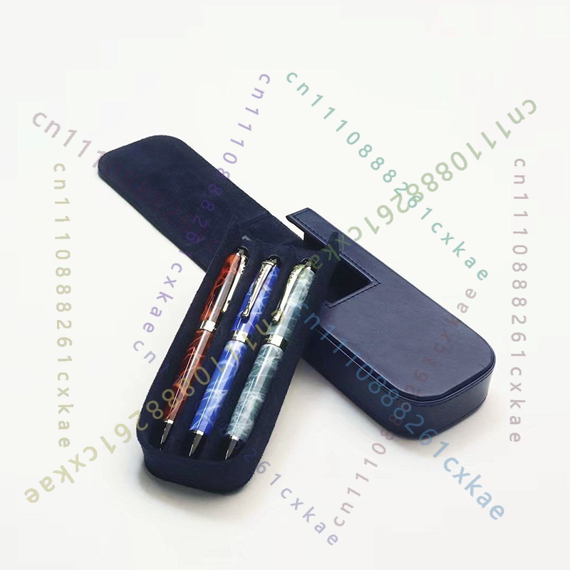 Kotak Penyimpanan Pena 3 Slot, - Leather Fountain Pen Case 3 Slots Pouch ulasan dan harga