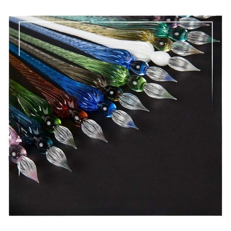 Pena Celup Kaca Buatan Tangan  - Glass Dip Pen Calligraphy Ink Set ulasan dan harga