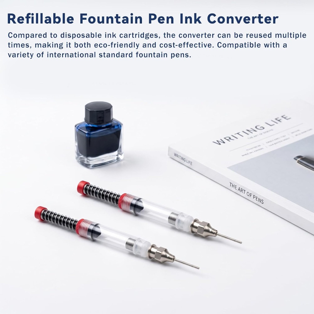 1-10PCS Alat Pengisi Tinta Fou - Fountain Pen Converter Ink Suction ulasan dan harga