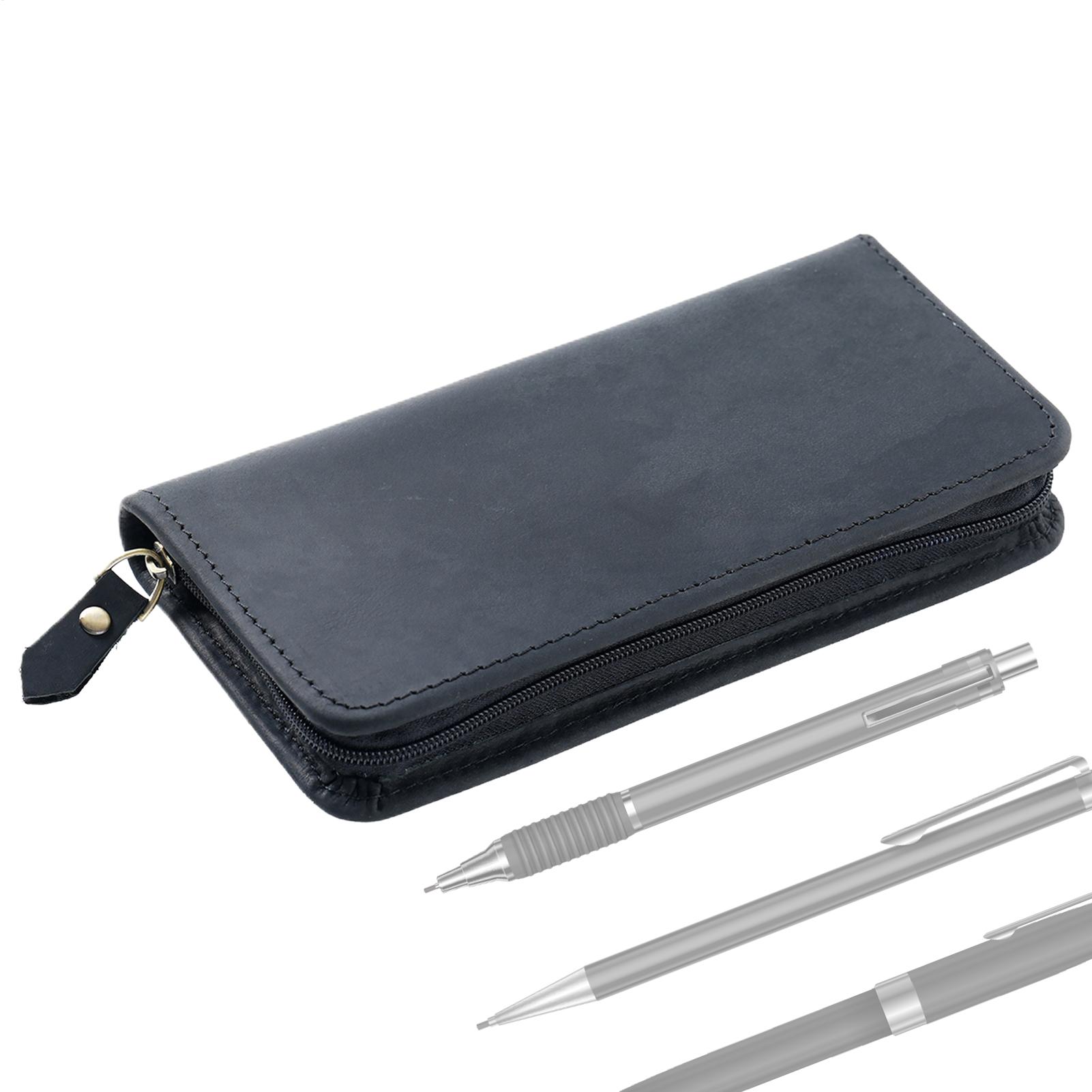 Tas Pena Kulit 3 Slot, Tempat  - Leather Fountain Pen Case 3 Slots Pouch ulasan dan harga