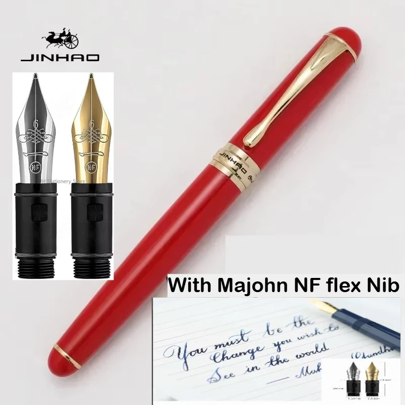 Pena Tinta JINHAO X750 dengan  - Fountain Pen Calligraphy Flex Nib ulasan dan harga