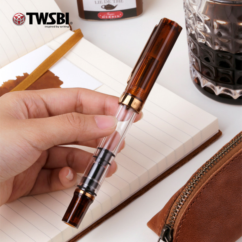 TWSBI ECO Coffee Brown Fountai - Fountain Pen Piston Filler Large Ink ulasan dan harga