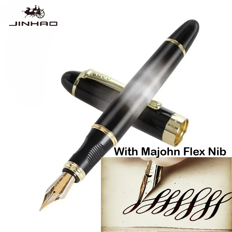 JINHAO X450 Dengan Nib Fleksib - Fountain Pen Calligraphy Flex Nib ulasan dan harga