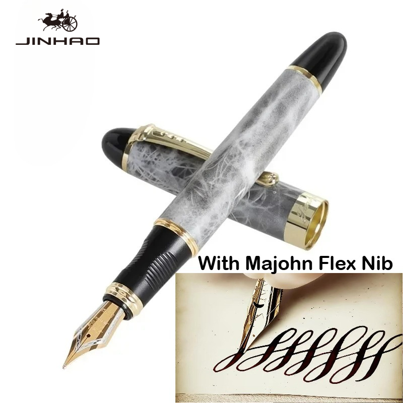 JINHAO X450 Dengan Nib Fleksib - Fountain Pen Calligraphy Flex Nib ulasan dan harga