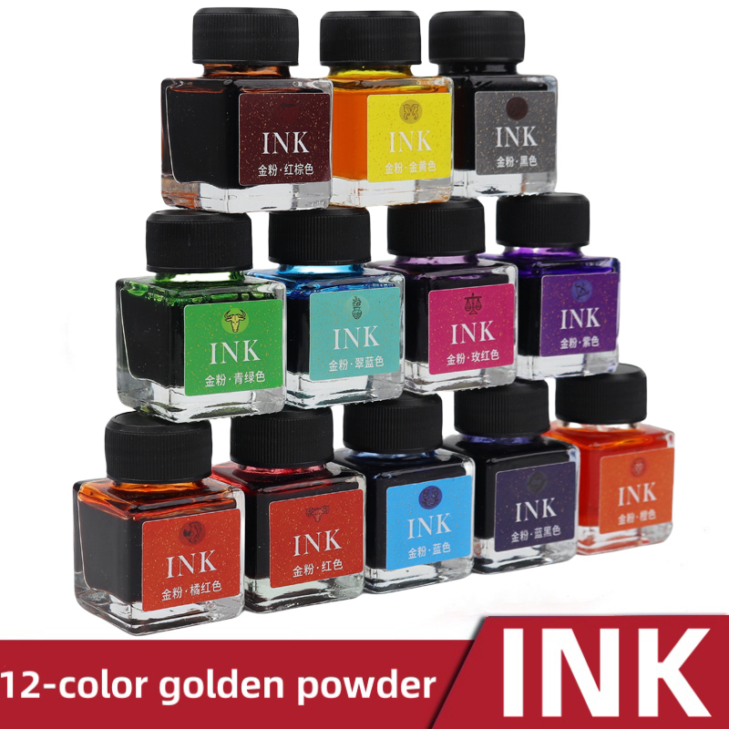 Set Tinta Pena Celup Kaca Bubu - Glass Dip Pen Calligraphy Ink Set ulasan dan harga