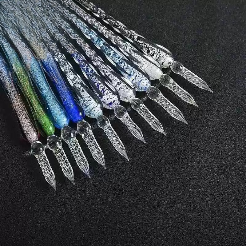 Set Pena Celup Bertema Romanti - Glass Dip Pen Calligraphy Ink Set ulasan dan harga
