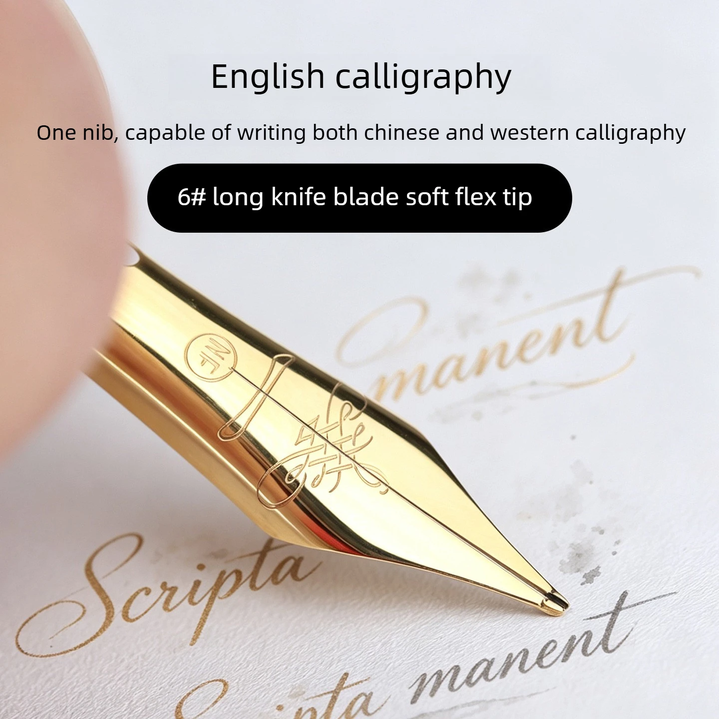 MAJOHN NO.6 Ujung Pena Penggan - Fountain Pen Calligraphy Flex Nib ulasan dan harga