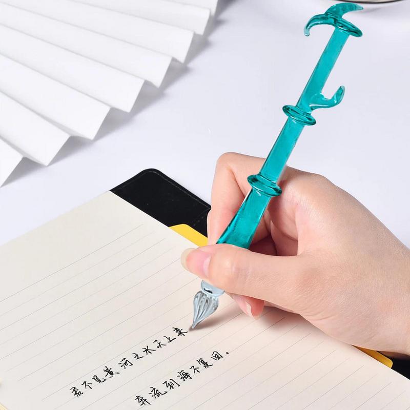 Pena celup kaca kaligrafi, pen - Glass Dip Pen Calligraphy Ink Set ulasan dan harga