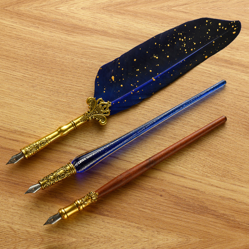 Pena Celup Kaca Klasik 18 Ujun - Glass Dip Pen Calligraphy Ink Set ulasan dan harga