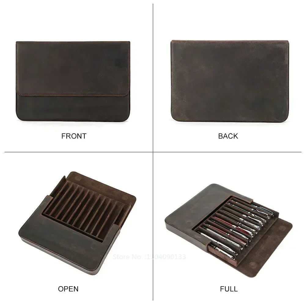 Kotak Penyimpanan Pena Kulit A - Leather Fountain Pen Case 3 Slots Pouch ulasan dan harga