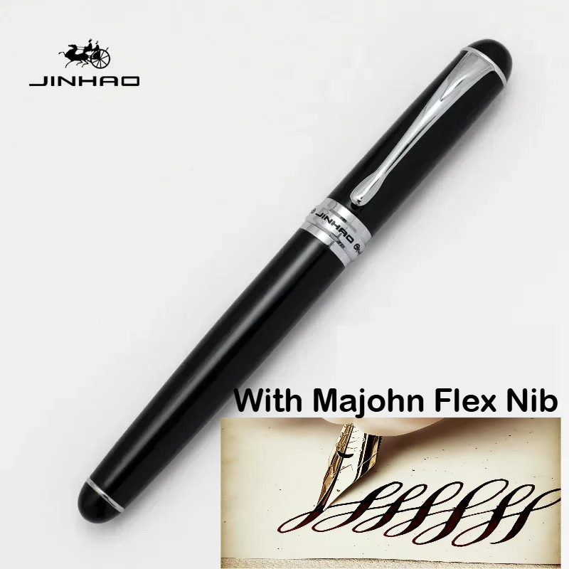 Pena Fountain JINHAO X750 deng - Fountain Pen Calligraphy Flex Nib ulasan dan harga