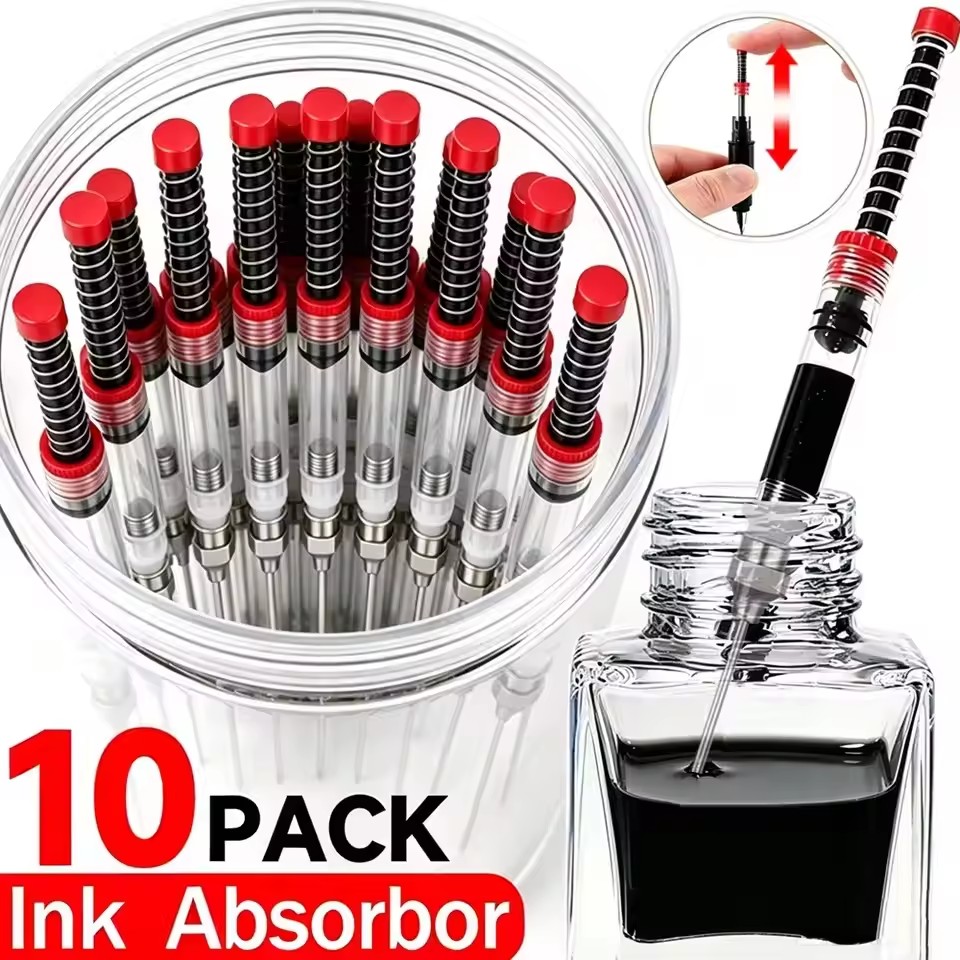 1-10 buah Alat Pengisi Tinta u - Fountain Pen Converter Ink Suction ulasan dan harga